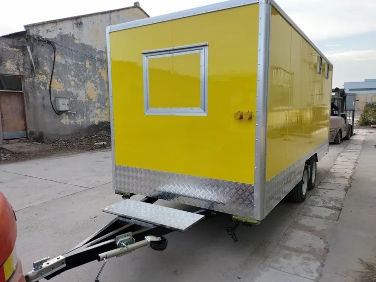 custom mobile fast food trailer for sale