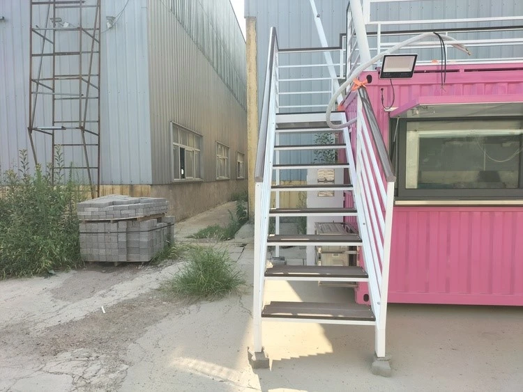double-decker shipping container concession stand