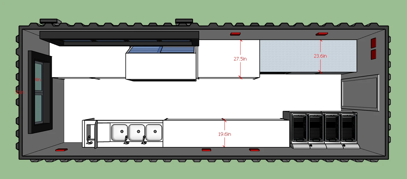 fully equipped shipping container kitchen design fully equipped shipping container kitchen design